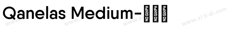 Qanelas Medium字体转换